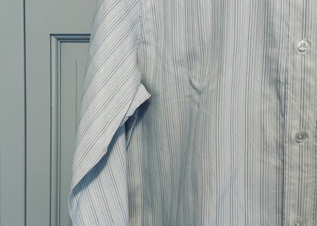 hermes serie button stripe shirt