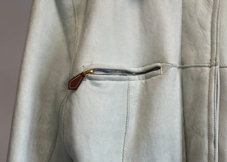 hermes mouton leather coat