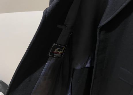 80-90s fly front chesterfield coat