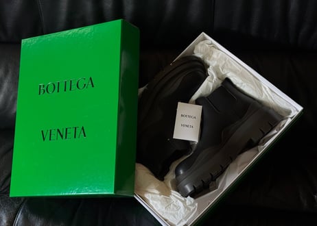 bottega veneta leather boots dead stock