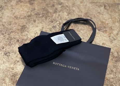 bottega veneta 2020aw socks black dead stock