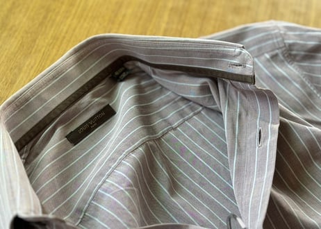 louis vuitton by "marc jacobs" stripe shirt purple