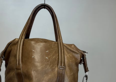 maison margiela leather shouder "sailor bag"