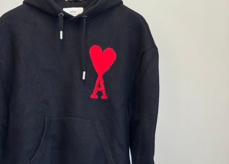 ami short hoodie