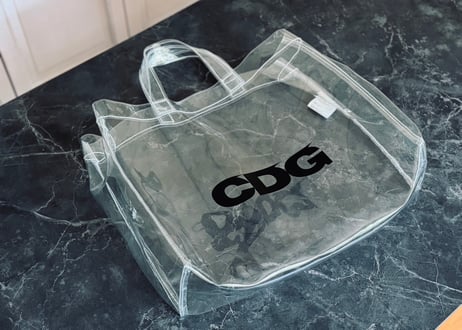 comme des garçons cdg clear bag