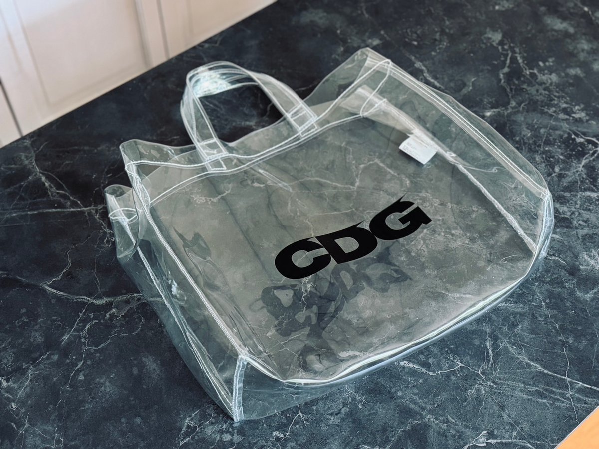 comme des garçons cdg clear bag | weekend tokyo