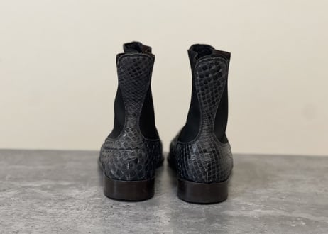 dolce&gabbana python leather boots