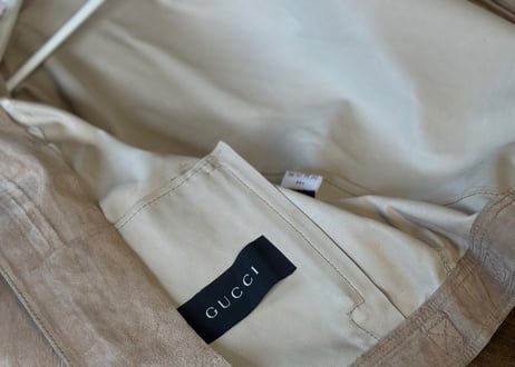gucci leather jacket
