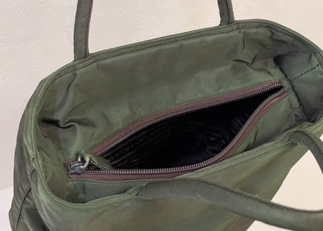 prada nylon bag green