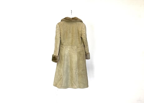 loewe mouton leather long coat