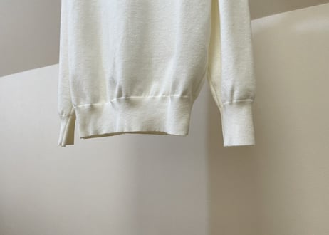 hermes 2020aw "H" logo knit white