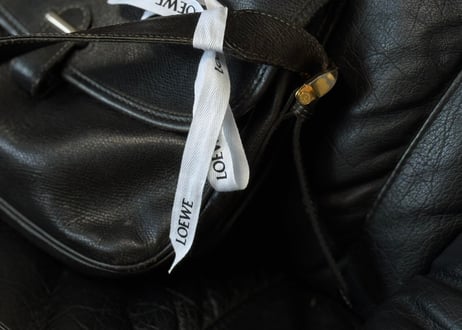loewe anagram leather shoulder bag