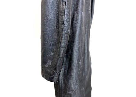 robe de chambre comme des garcons leather coat