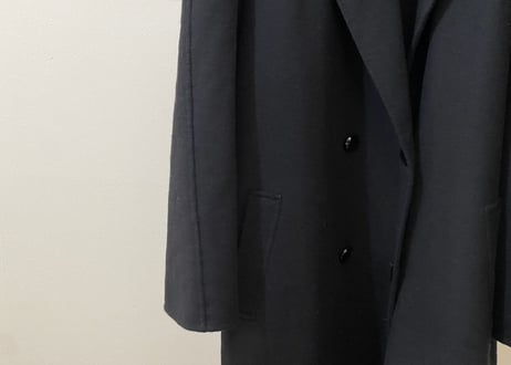 80-90s pure cashmere double chesterfield coat
