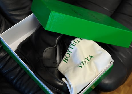 bottega veneta leather loafer boots dead stock