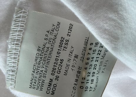 mason margiela ”ここのえ期” calendar tops
