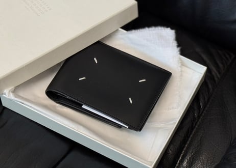maison margiela leather wallet