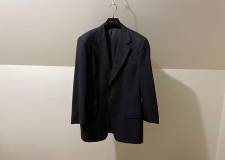gucci set up suit gray stripe