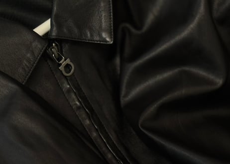 ferragamo ganchini leather jaccket