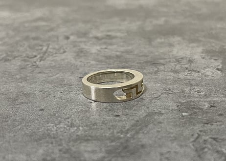 gucci decoration silver ring 14号