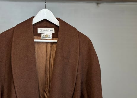 80-90s made in USA dior belted coat