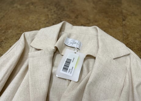so allure light linen coat dead stock