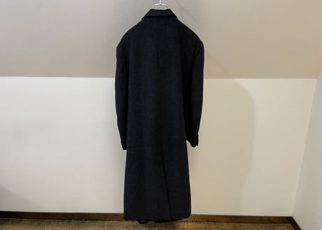 80-90s cashmere wool double long coat #6