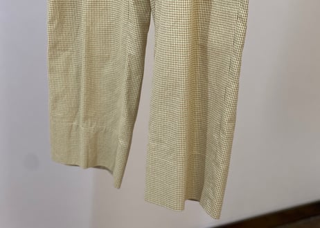 christian dior check wide trousers