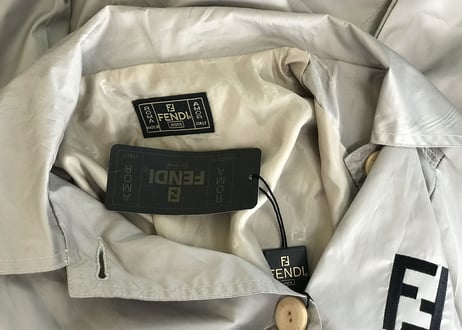 80-90s fendi nylon coat dead stock