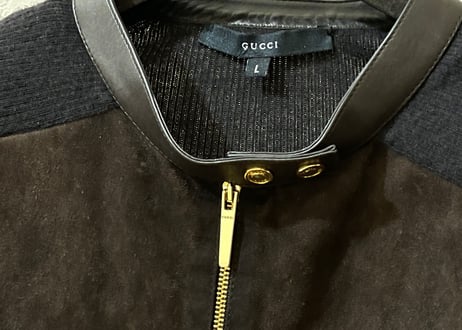 gucci cashmere leather jacket
