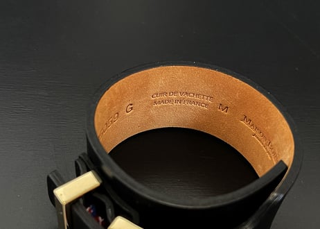 maison bonet leather bracelet dead stock