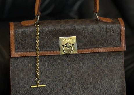 celine gold chain macadam bag