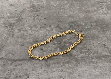80-90s givenchy gold bracelet"F"