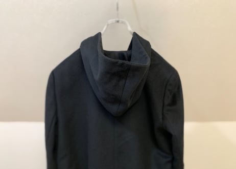 90s cashmere hoodie coat