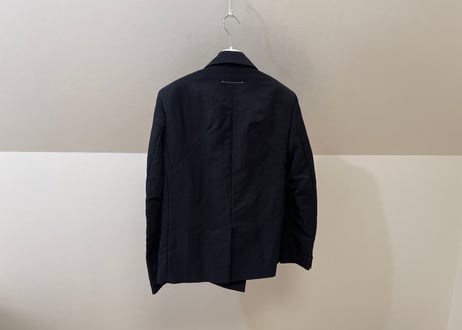 mm6 maison margiela 2020aw nylon doule black blazer dead stock