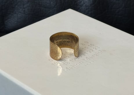 maison margiela antique finish ring #h