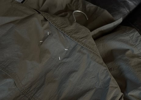 maison margiela technical fabric trench coat