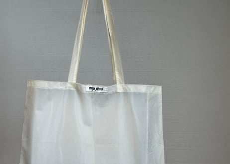 90s miumiu pvc logo bag "large"