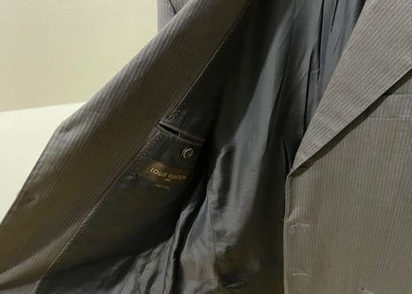 louis vuitton stripe set up suit