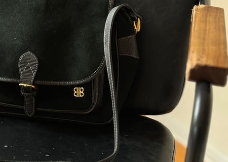balenciaga "BB" leather shoulder bag