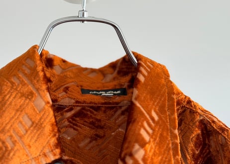 costume national velour shirt