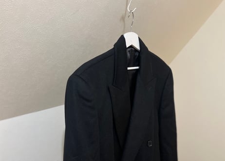 80-90s cashmere double chesterfield coat