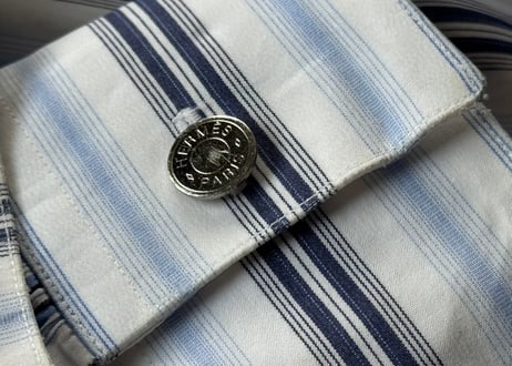 hermes serie button shirt stripe