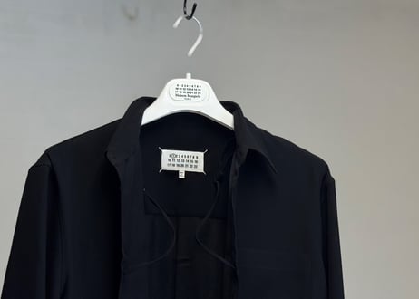 maison margiela acetate shirt jacket dead stock