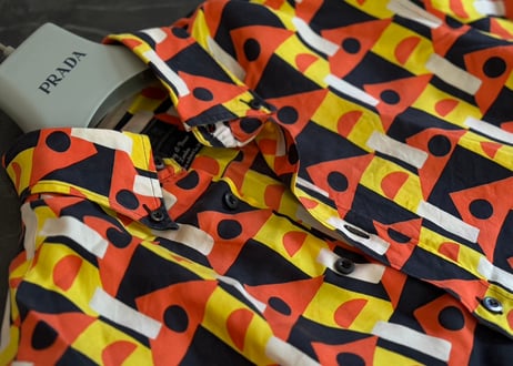 prada × holliday & brown silk shirt