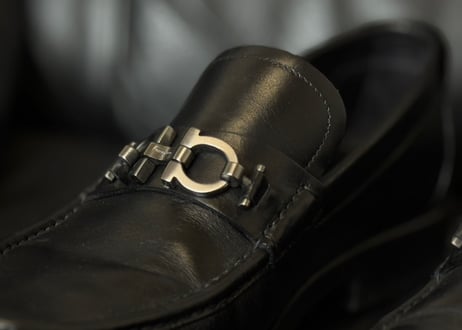 salvatore ferragamo gancini leather  loafers