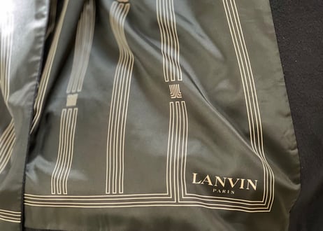 lanvin belted long coat