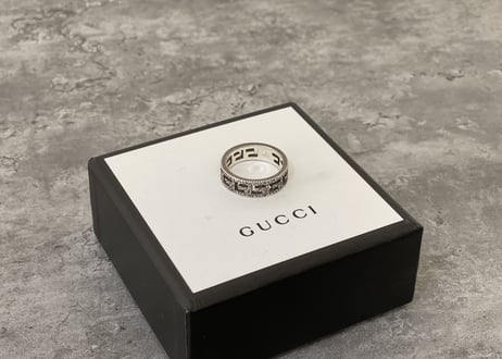 gucci 2021aw silver ring dead stock