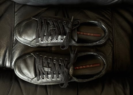 prada sports leather sneakers