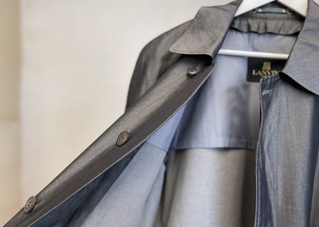 lanvin silk coat
